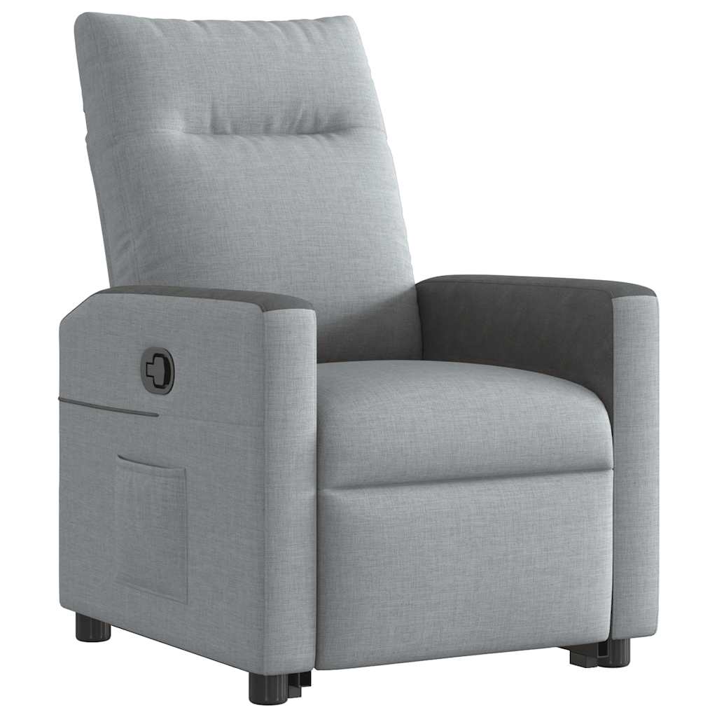 Fauteuil inclinable Gris clair Tissu - XIOS