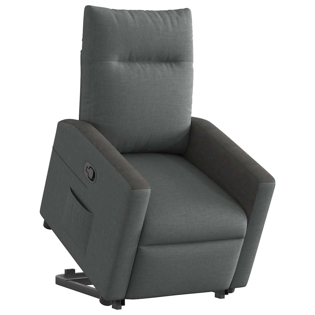 Fauteuil inclinable Gris foncé Tissu - XIOS