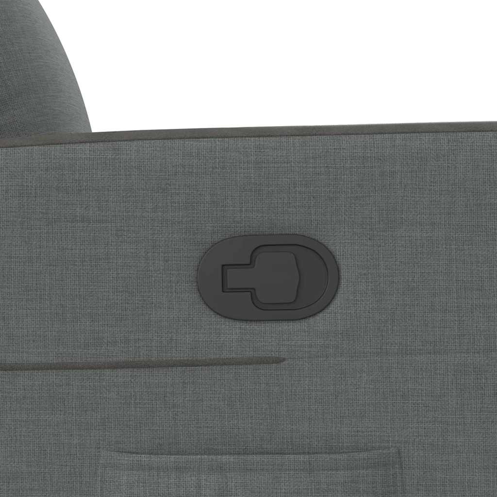 Fauteuil inclinable Gris foncé Tissu - XIOS