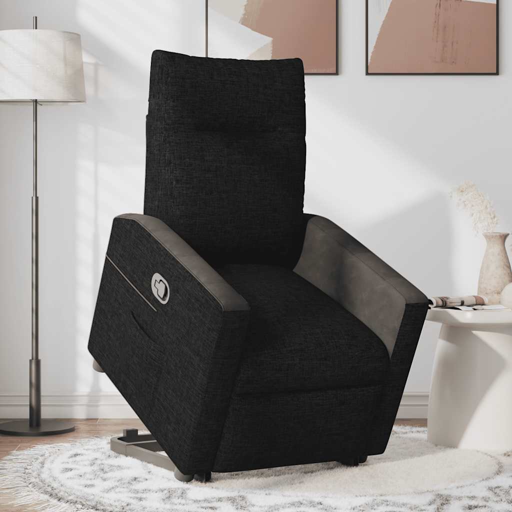 Fauteuil inclinable noir tissu - XIOS