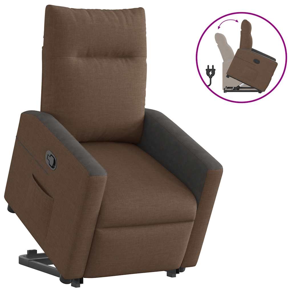 Fauteuil inclinable Marron Tissu - XIOS