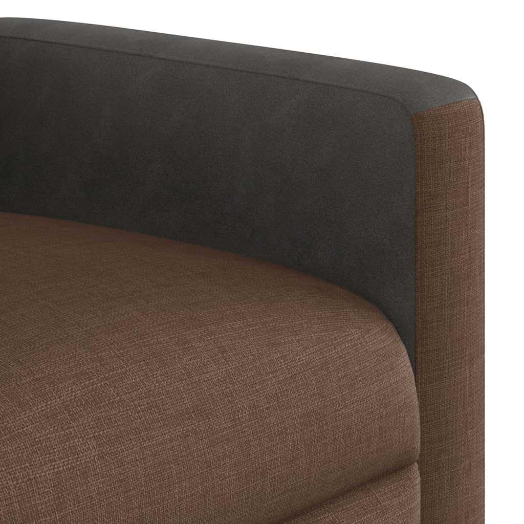 Fauteuil inclinable Marron Tissu