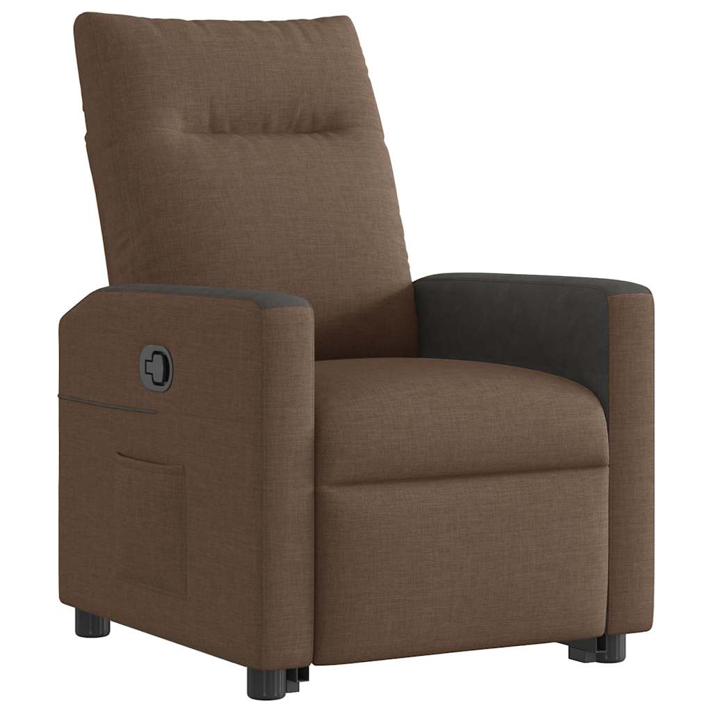 Fauteuil inclinable Marron Tissu
