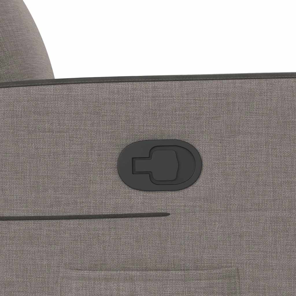 Fauteuil inclinable taupe tissu - XIOS