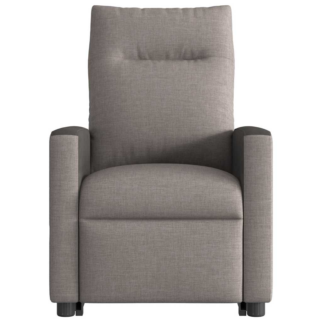 Fauteuil inclinable taupe tissu - XIOS