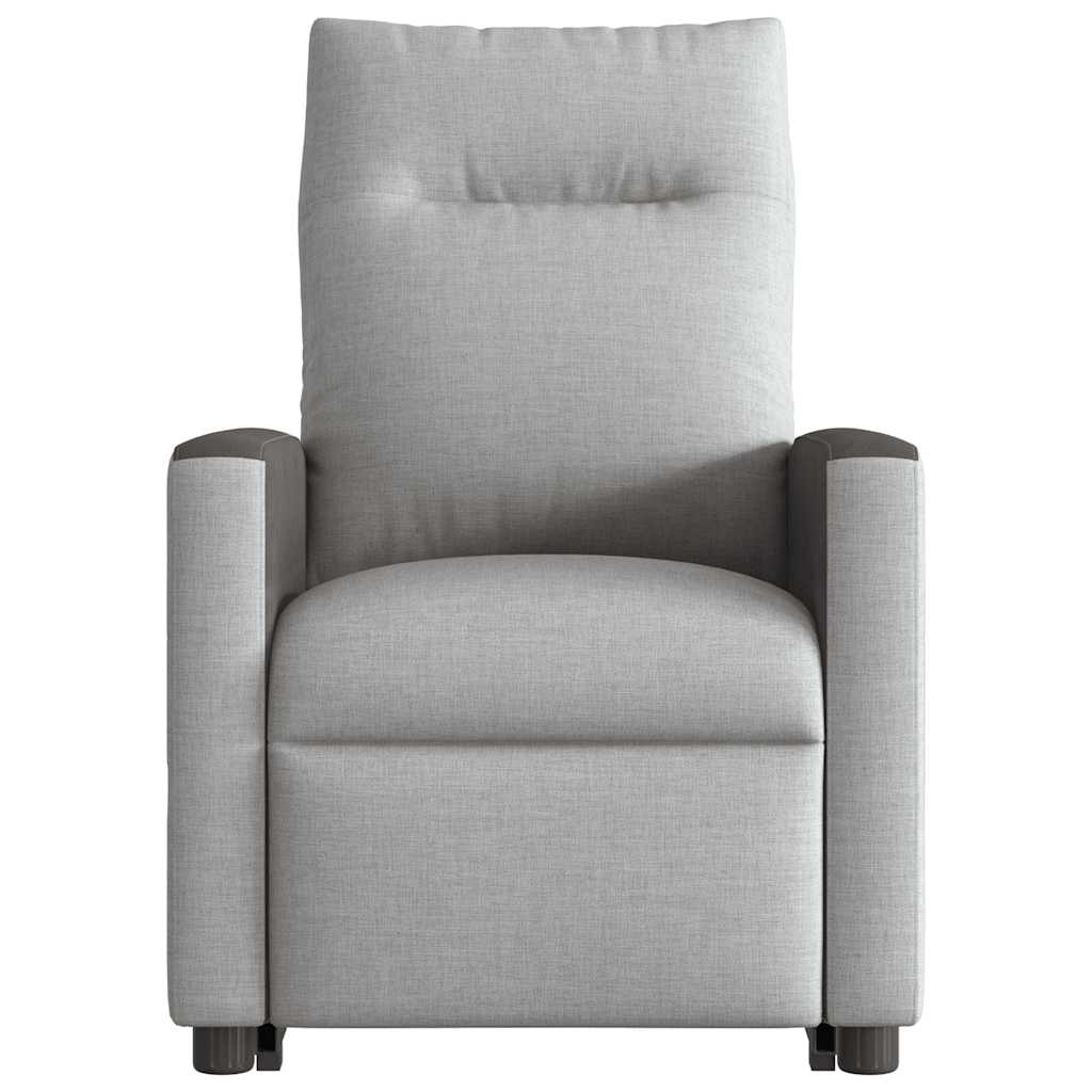 Fauteuil de massage inclinable gris nuage tissu - XIOS