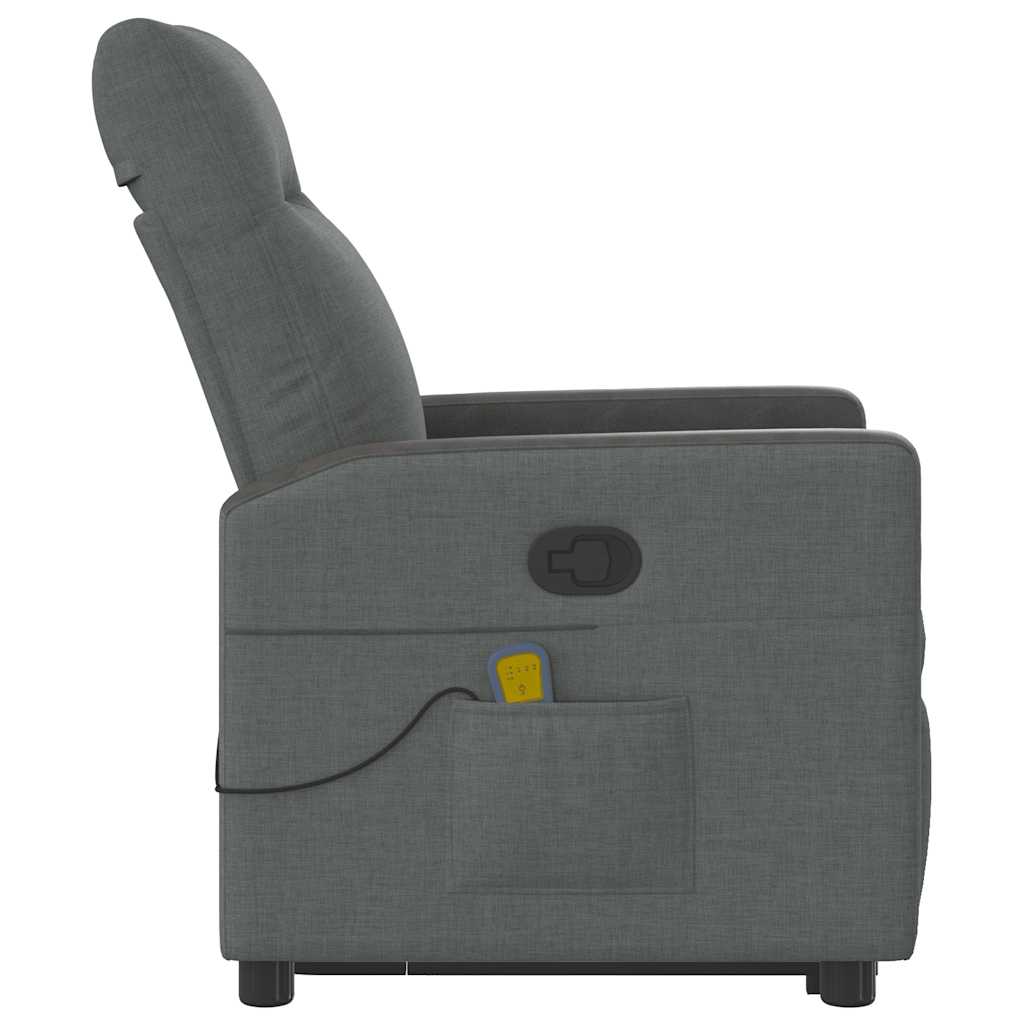 Fauteuil de massage inclinable Gris foncé Tissu - XIOS