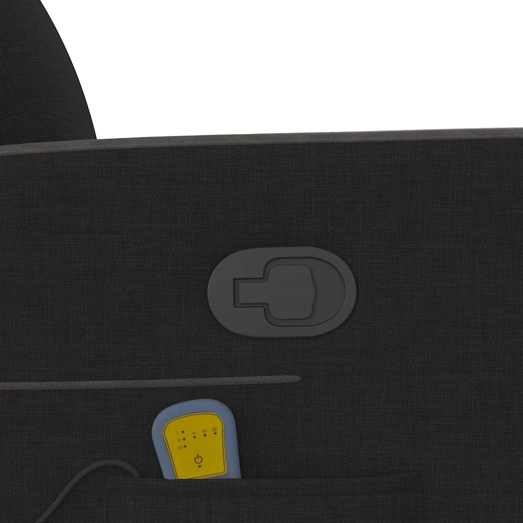 Fauteuil de massage inclinable Noir Tissu - XIOS