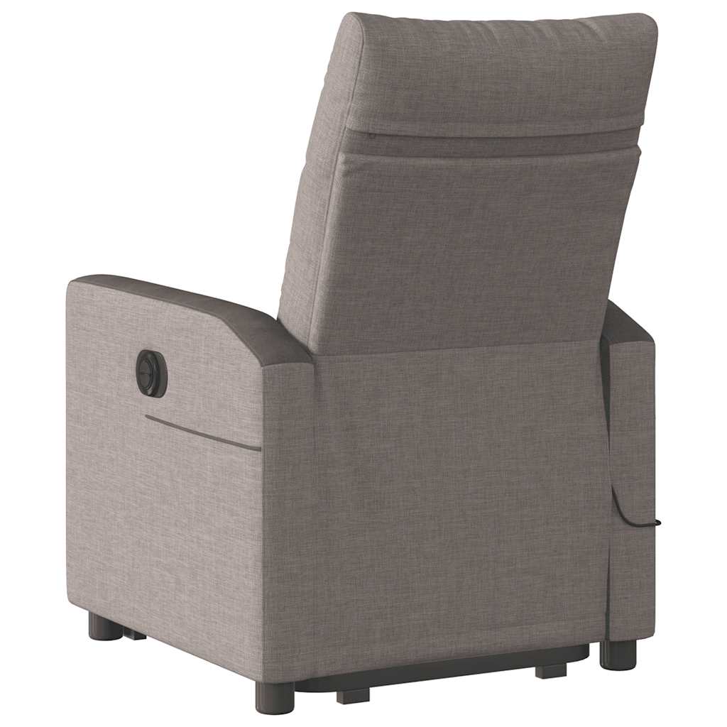 Fauteuil inclinable de massage Taupe Tissu - XIOS