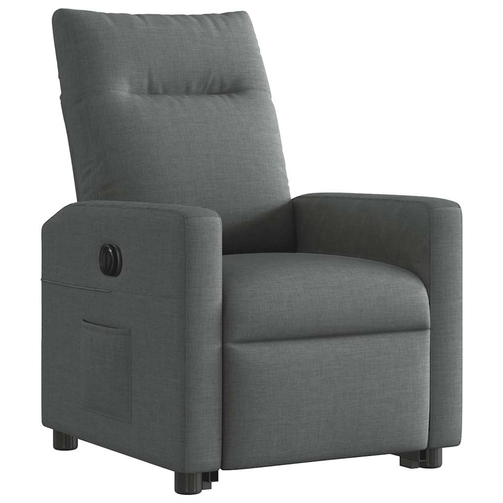 Fauteuil inclinable électrique gris foncé tissu - XIOS