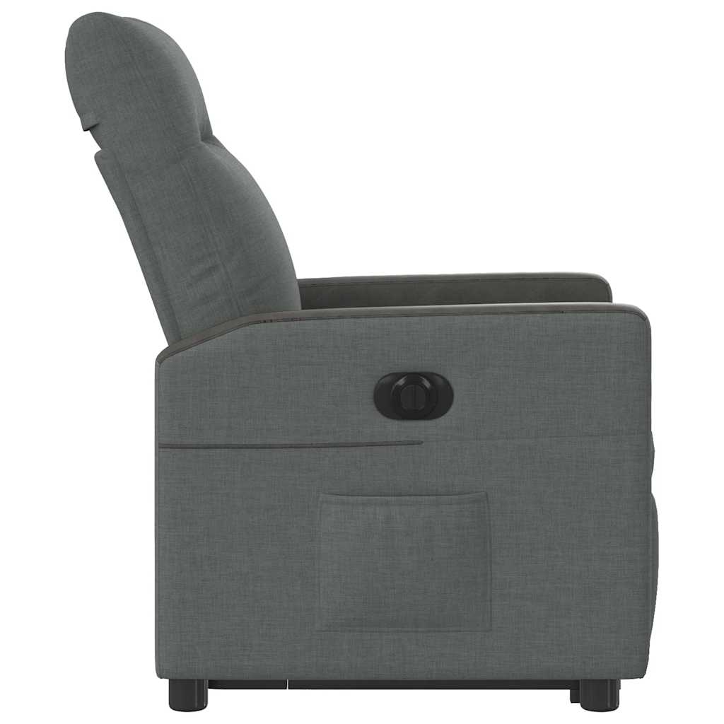 Fauteuil inclinable électrique gris foncé tissu - XIOS