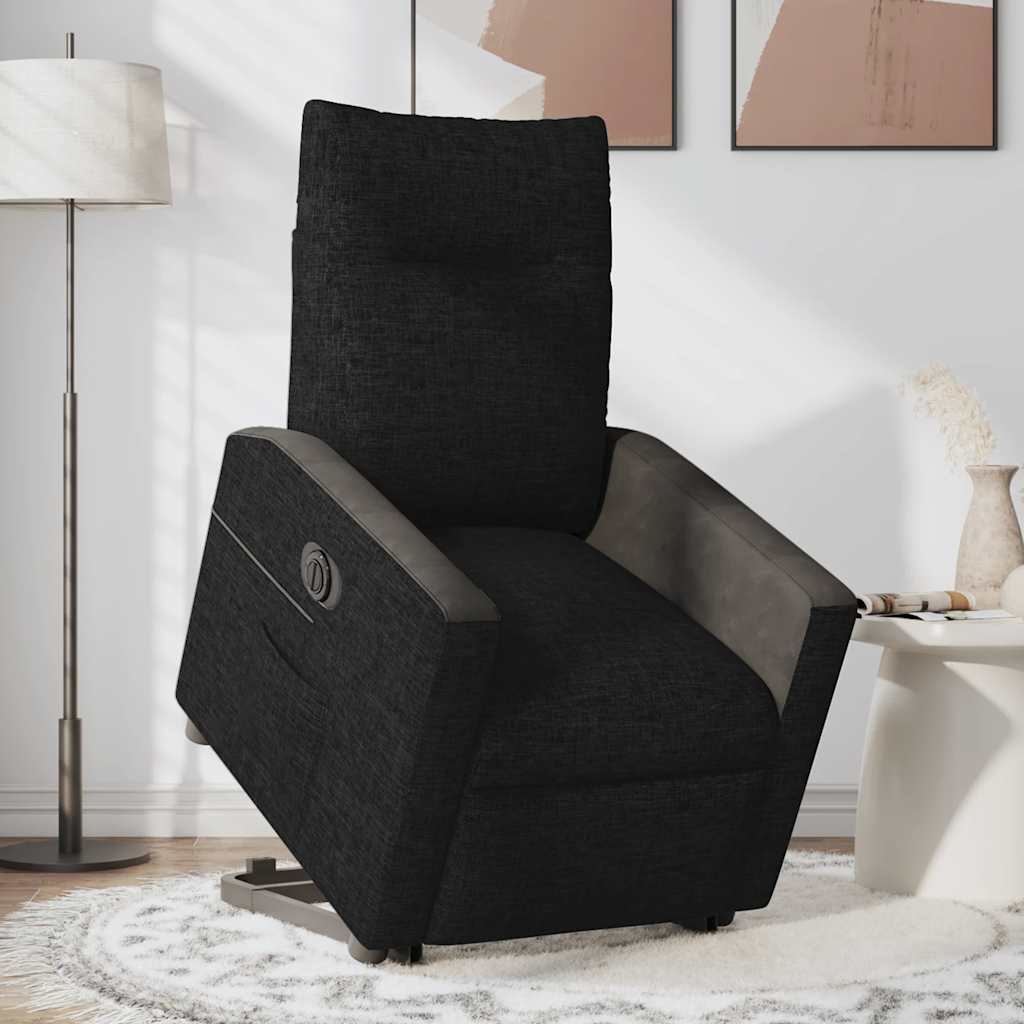 Fauteuil inclinable électrique noir tissu - XIOS