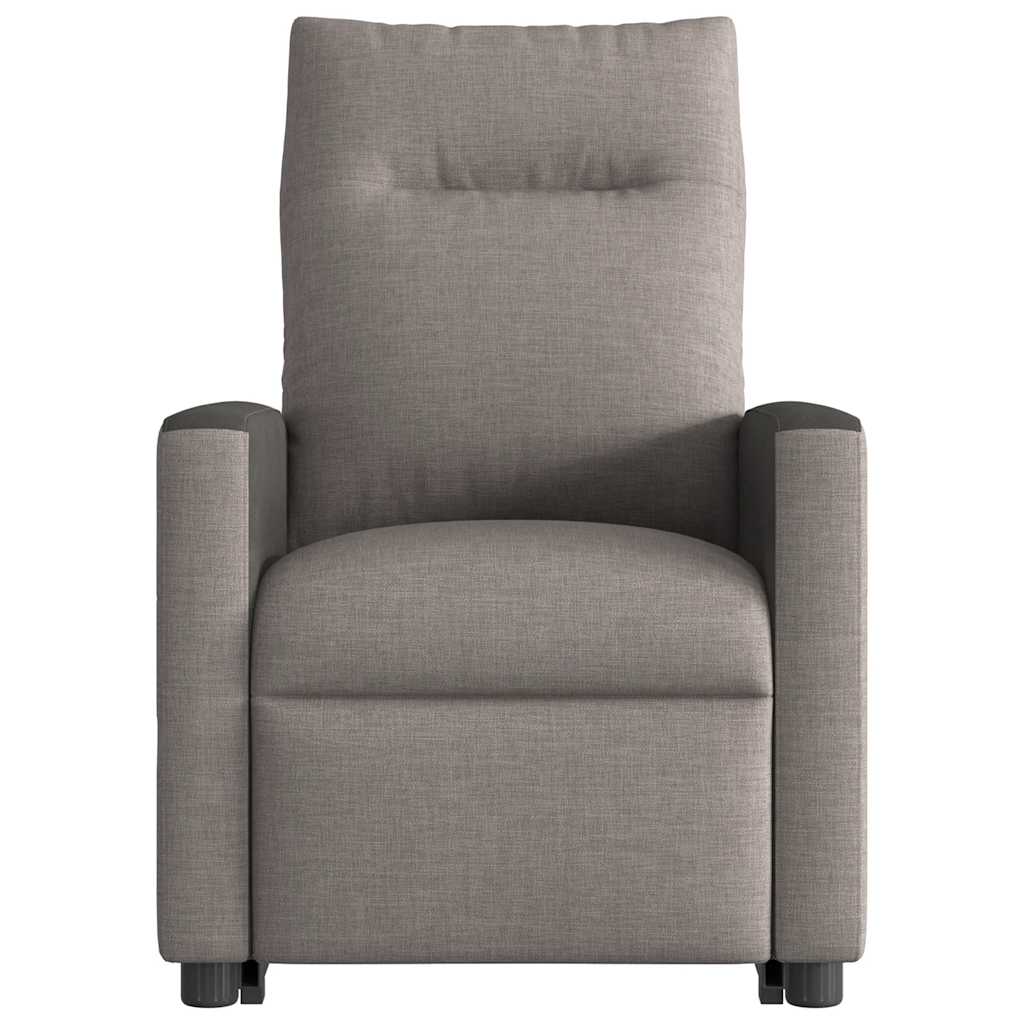 Fauteuil inclinable électrique taupe tissu - XIOS