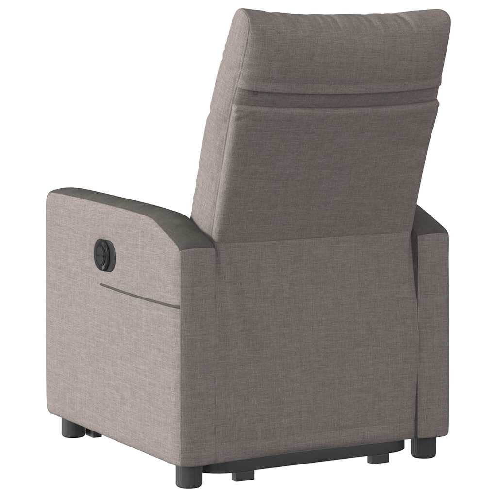 Fauteuil inclinable électrique taupe tissu - XIOS