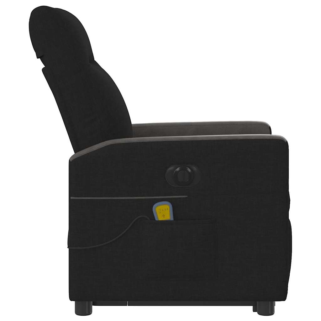 Fauteuil inclinable de massage électrique Noir Tissu - XIOS