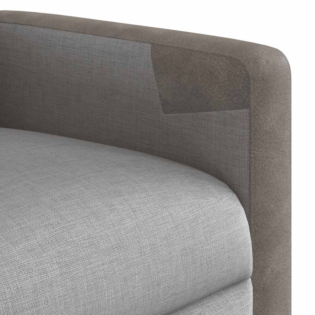 Fauteuil inclinable électrique gris nuage tissu - XIOS