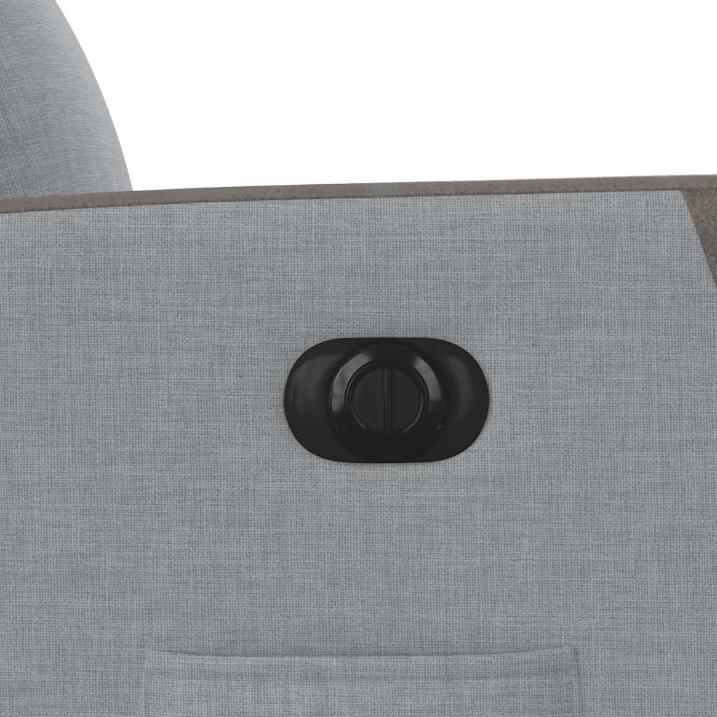 Fauteuil inclinable électrique Gris clair Tissu - XIOS