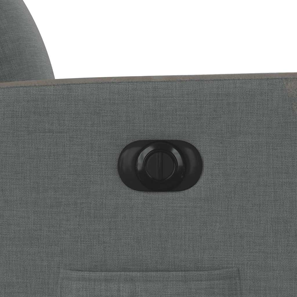 Fauteuil inclinable électrique Gris foncé Tissu - XIOS