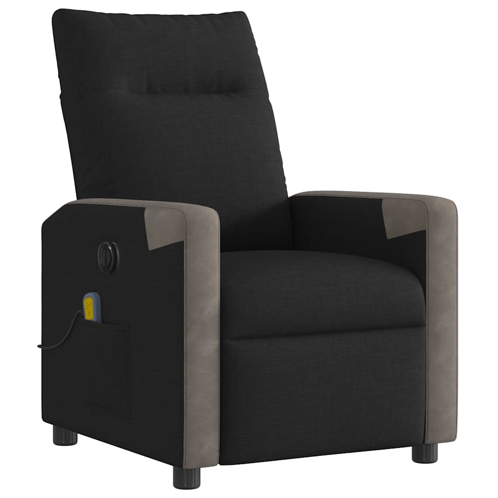 Fauteuil de massage inclinable électrique Noir Tissu - XIOS