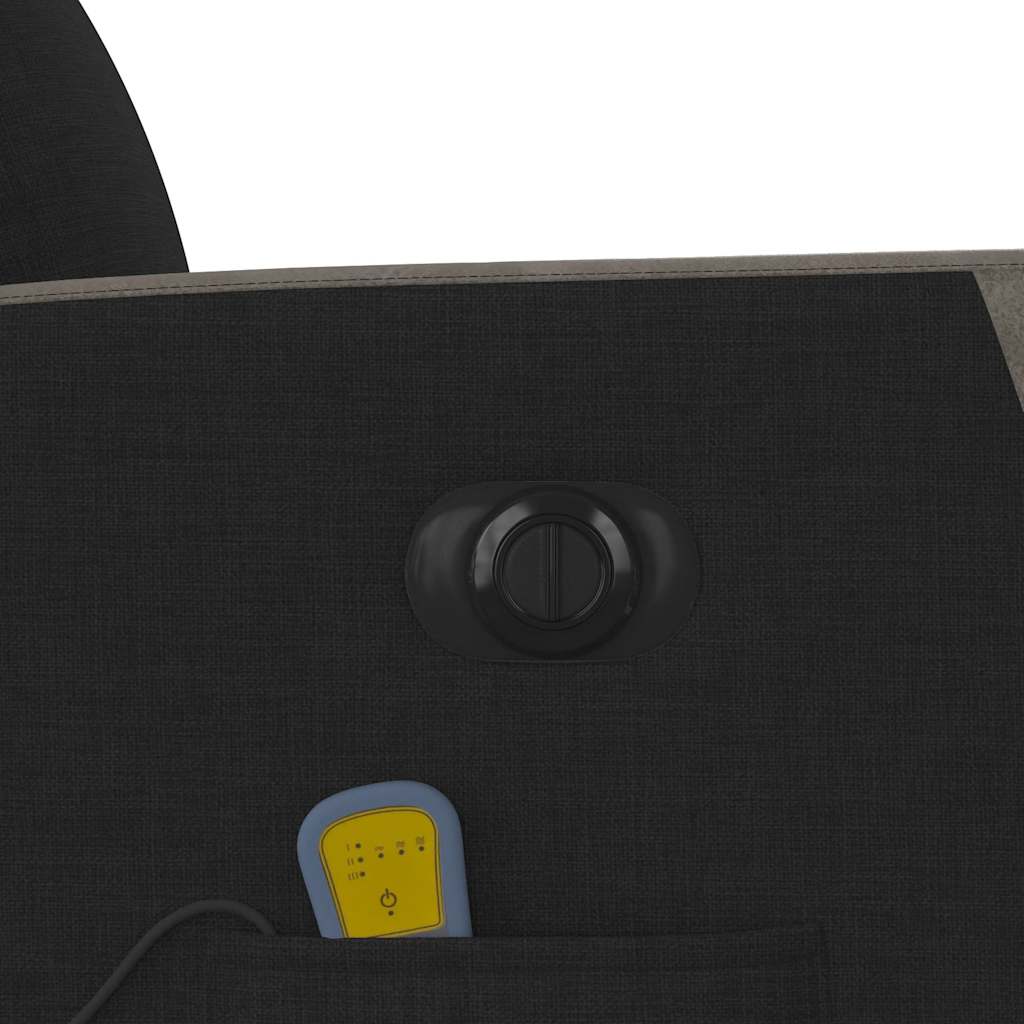 Fauteuil de massage inclinable électrique Noir Tissu - XIOS