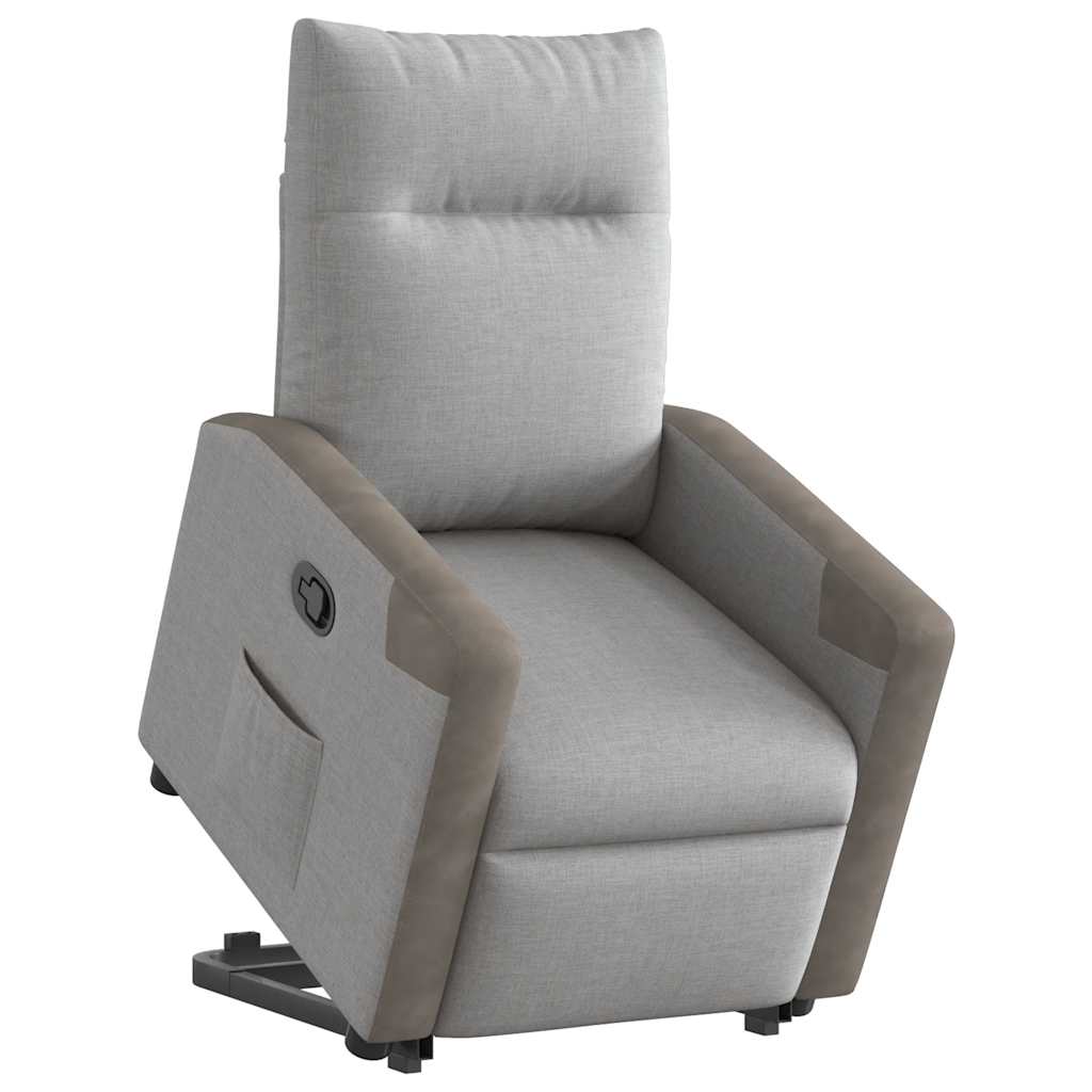 Fauteuil inclinable gris nuage tissu - XIOS