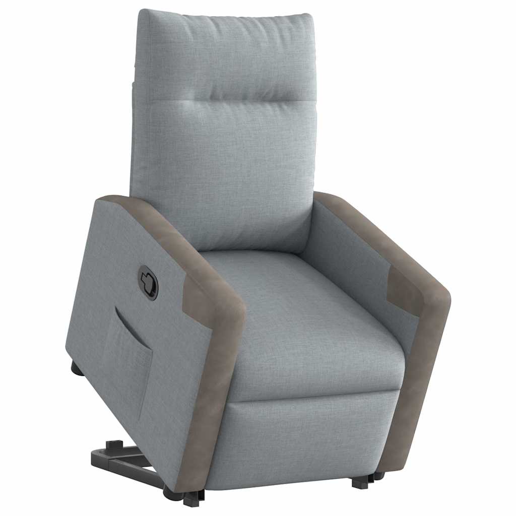 Fauteuil inclinable Gris clair Tissu - XIOS