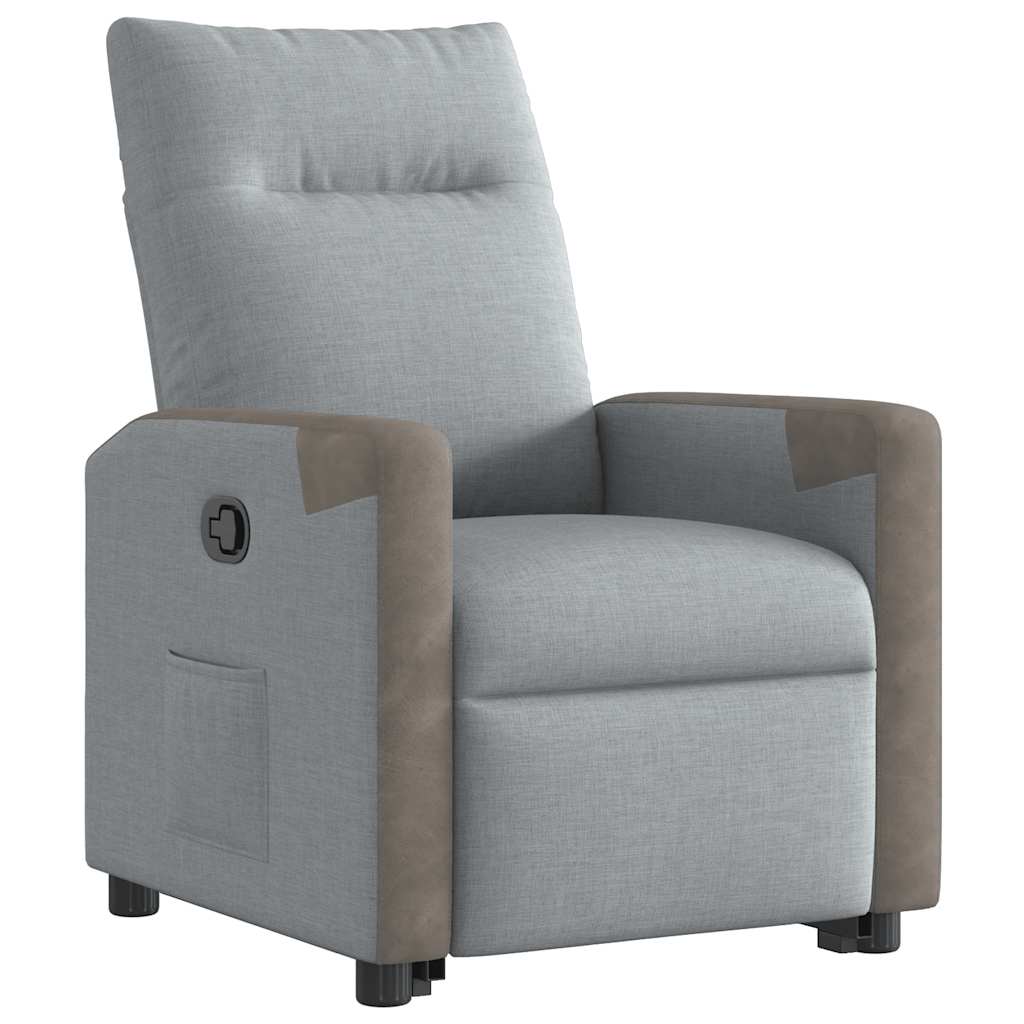 Fauteuil inclinable Gris clair Tissu - XIOS