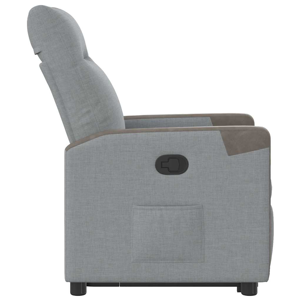 Fauteuil inclinable Gris clair Tissu - XIOS