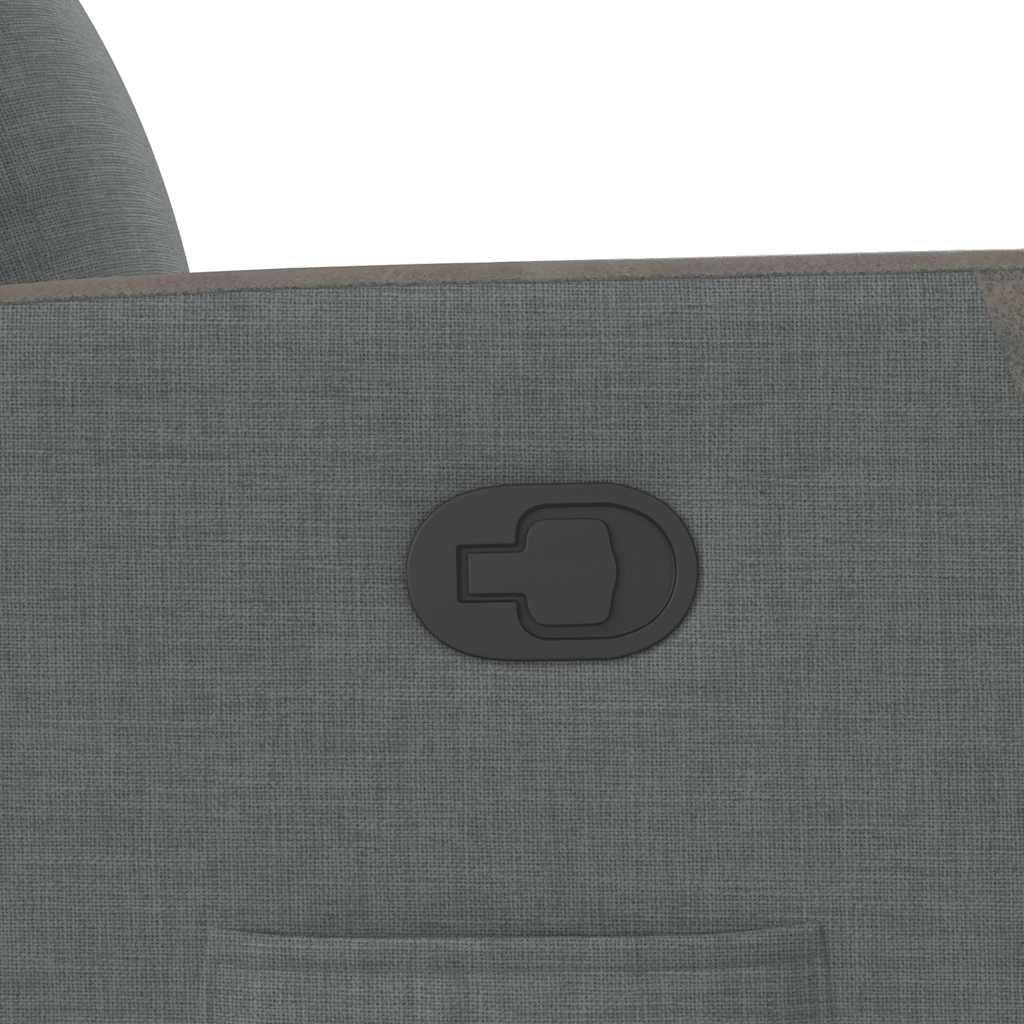Fauteuil inclinable Gris foncé Tissu - XIOS