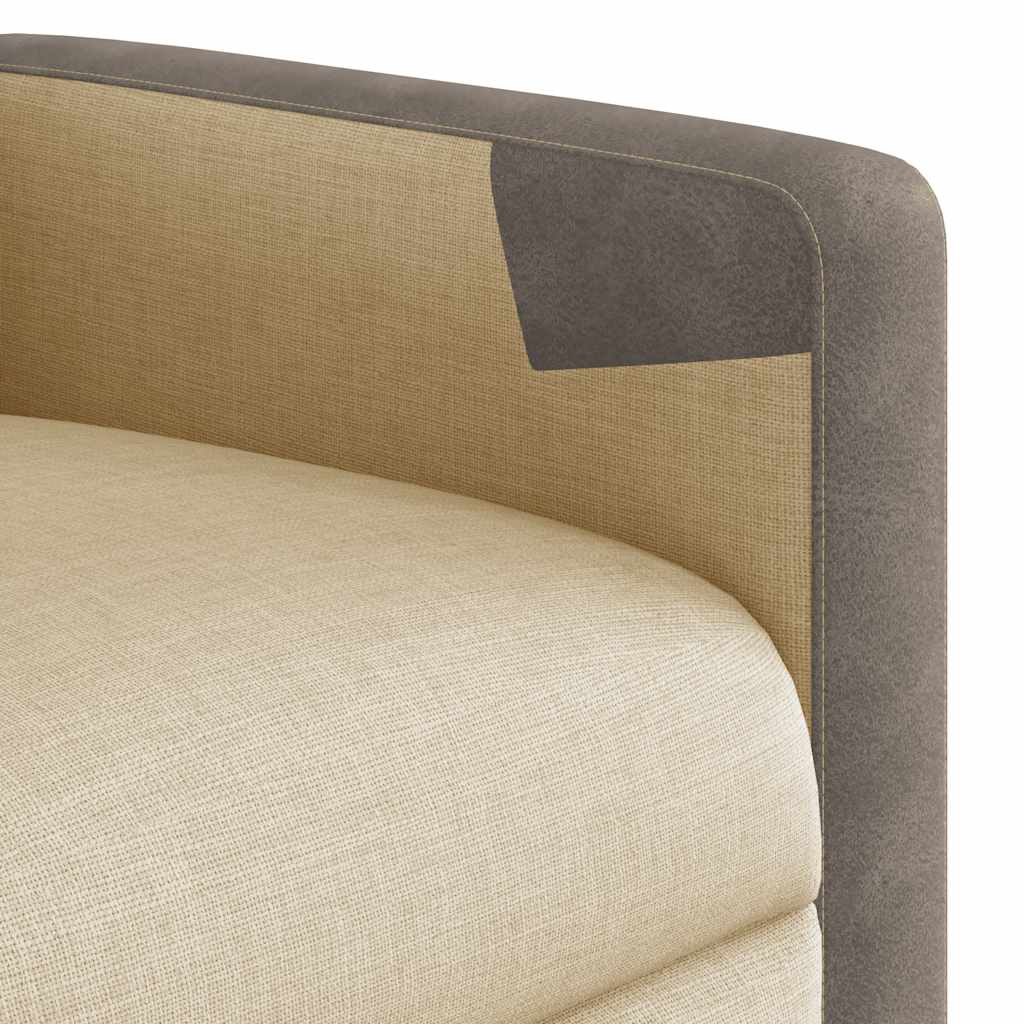 Fauteuil inclinable Crème Tissu - XIOS