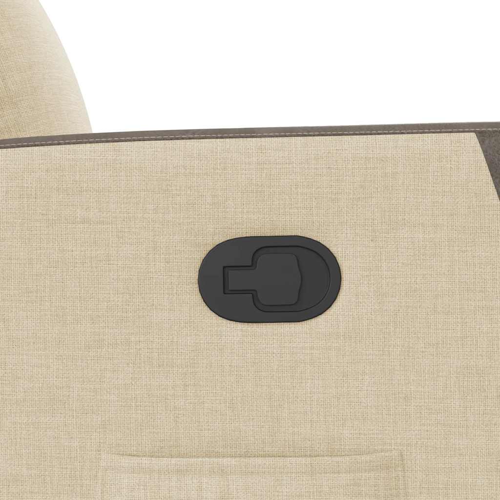 Fauteuil inclinable Crème Tissu
