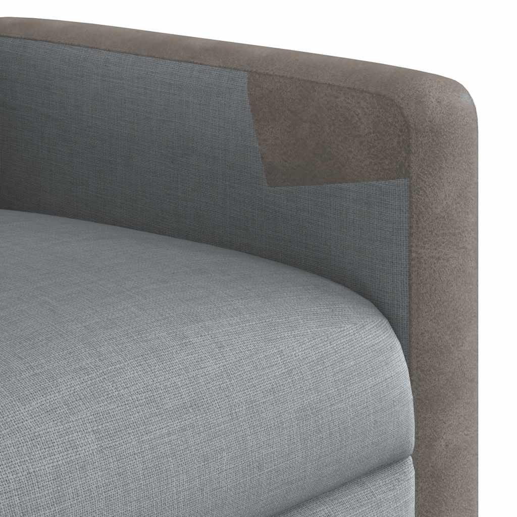 Fauteuil de massage inclinable Gris clair Tissu - XIOS