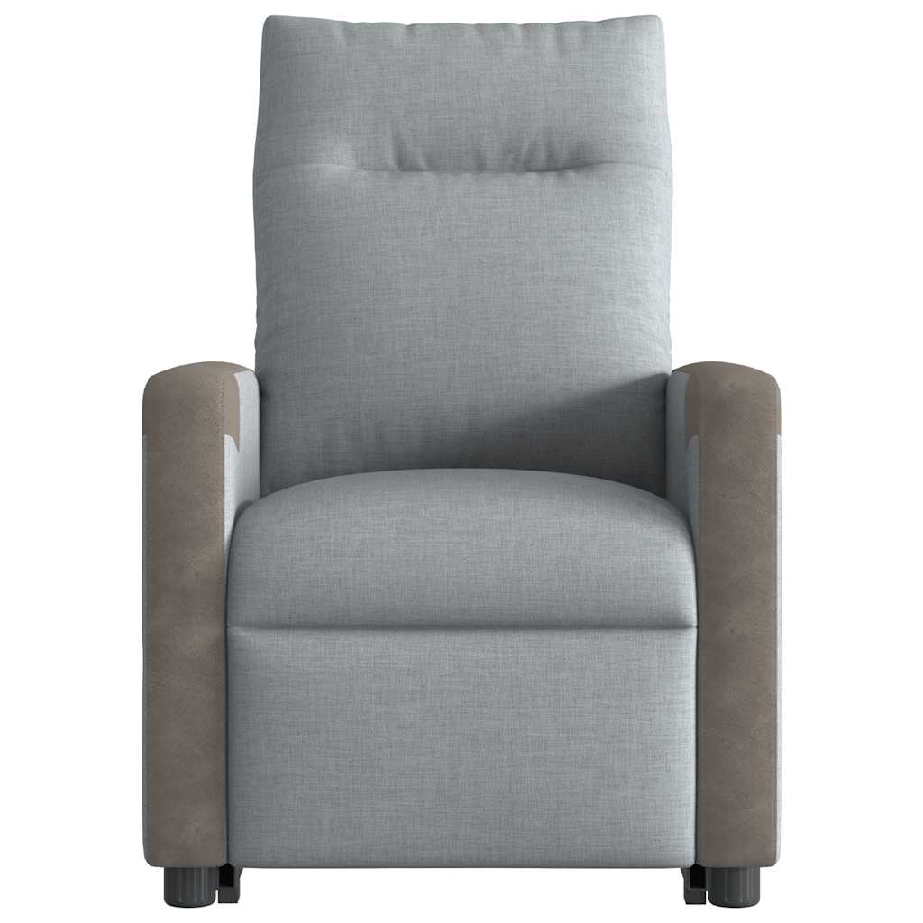 Fauteuil de massage inclinable Gris clair Tissu - XIOS