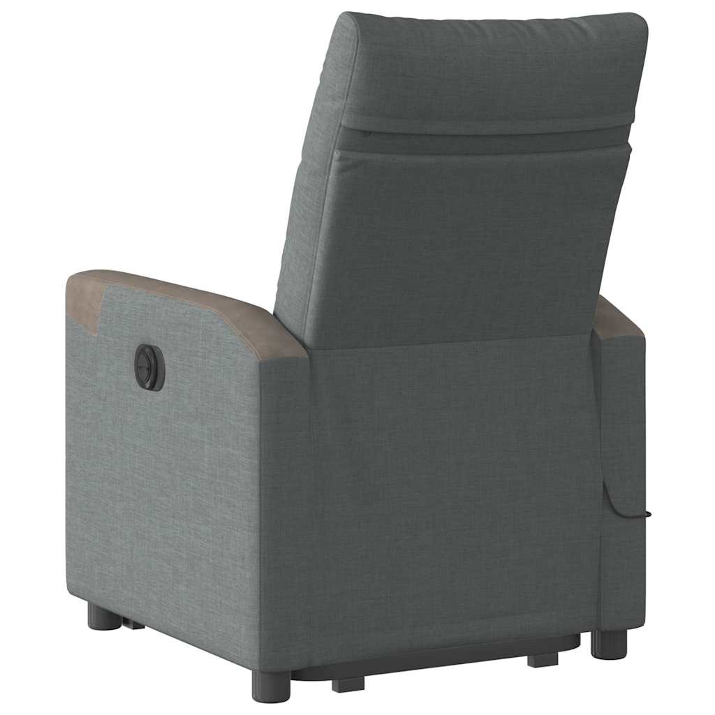 Fauteuil de massage inclinable Gris foncé Tissu - XIOS