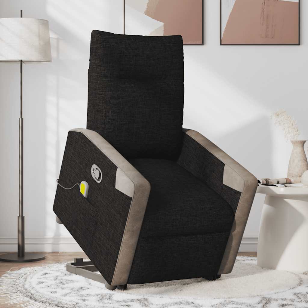 Fauteuil de massage inclinable Noir Tissu - XIOS