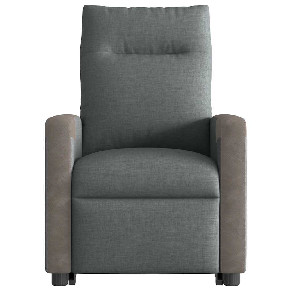 Fauteuil inclinable électrique gris foncé tissu - XIOS