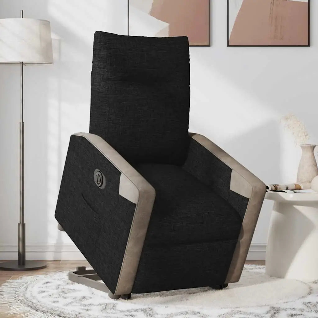 Fauteuil inclinable électrique noir tissu - XIOS