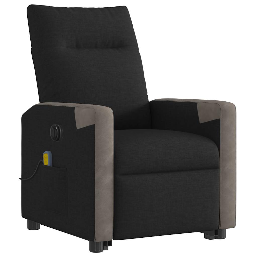 Fauteuil inclinable de massage électrique Noir Tissu - XIOS