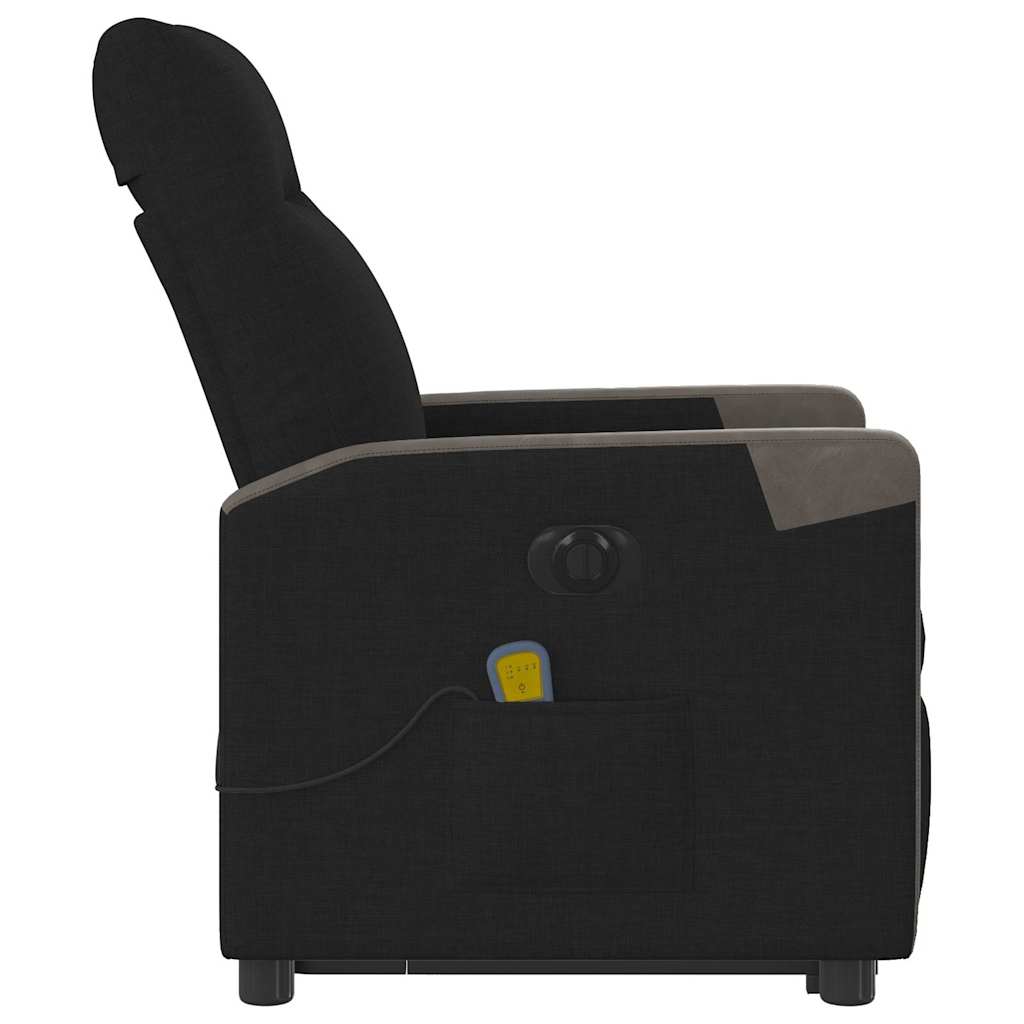 Fauteuil inclinable de massage électrique Noir Tissu - XIOS
