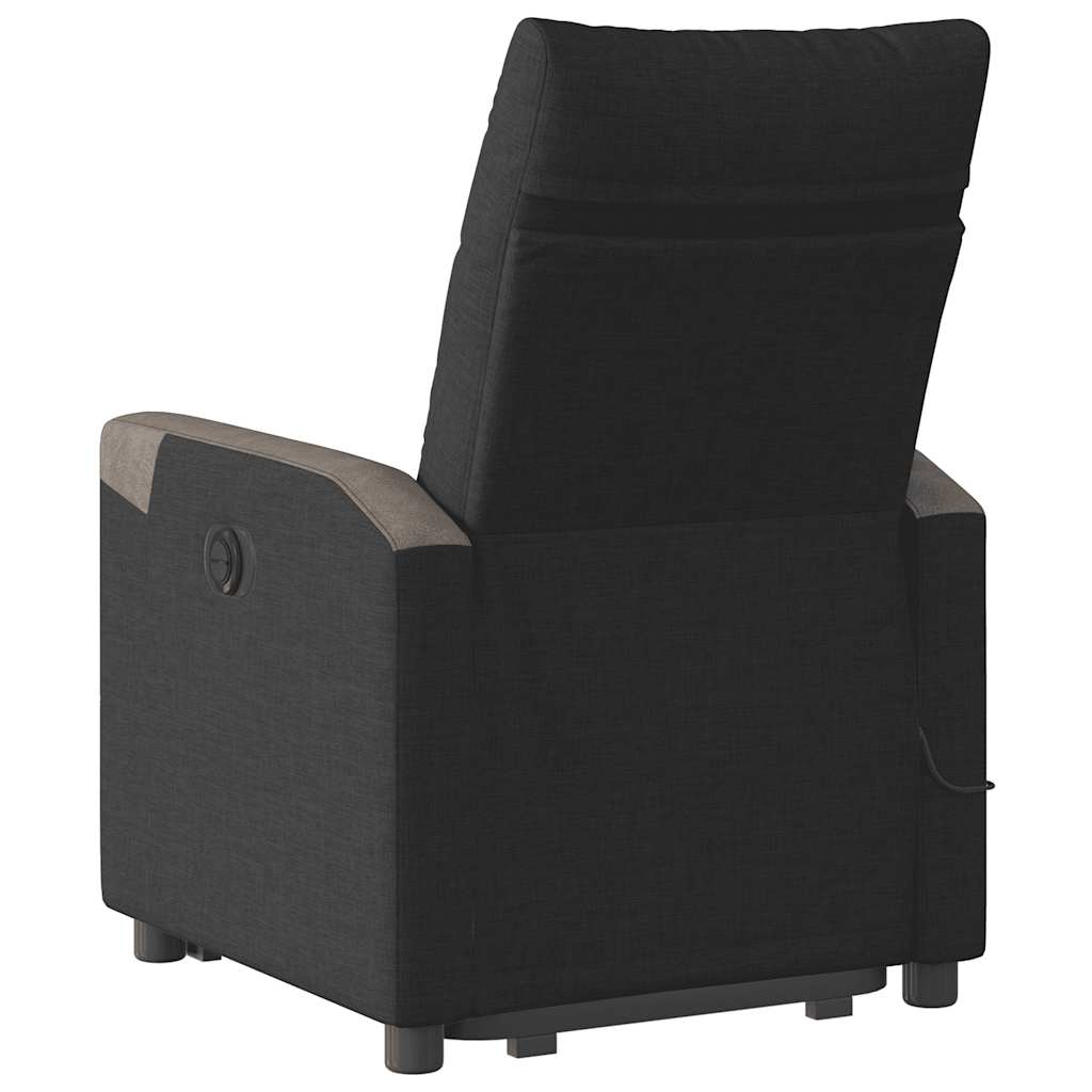 Fauteuil inclinable de massage électrique Noir Tissu - XIOS