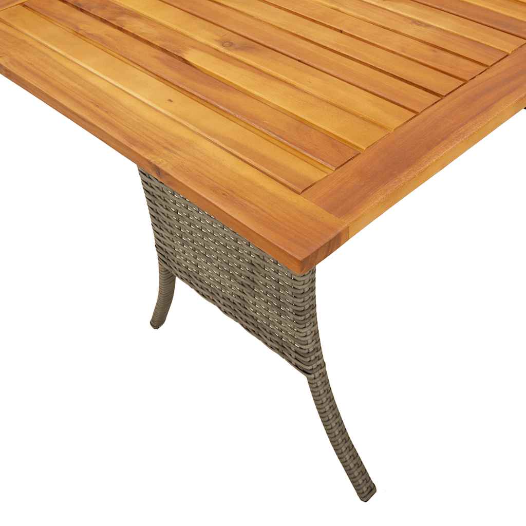 Ensemble de canapé de jardin 6 pcs avec coussins gris résine tressée