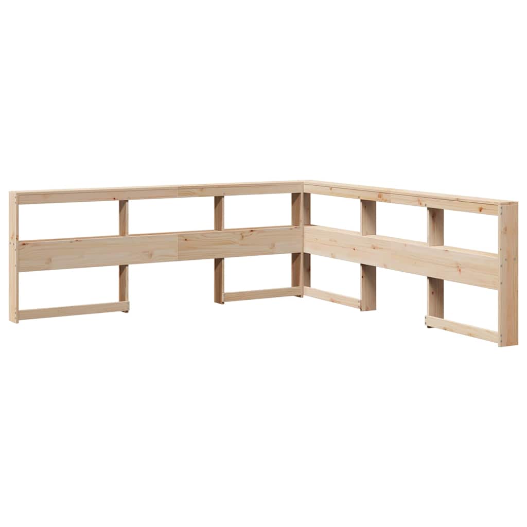 Lit bibliothèque sans matelas 180x200 cm bois massif de pin - XIOS