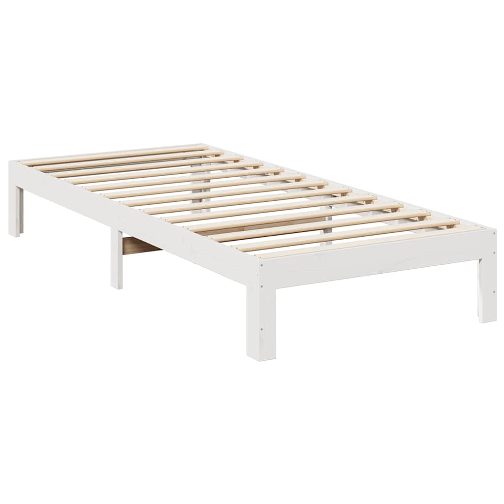 Cadre de lit familial sans matelas blanc 240x200 cm - XIOS