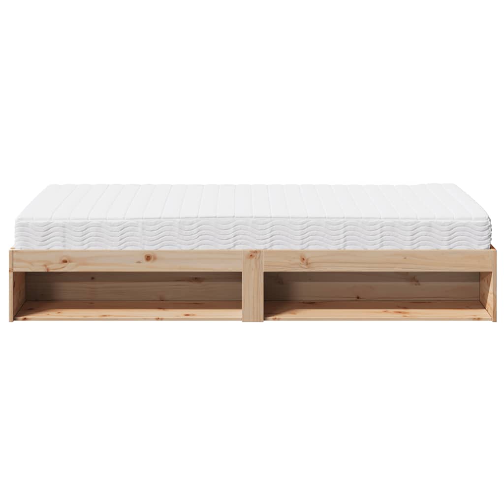 Lit de jour avec matelas 100x200 cm bois de pin massif - XIOS