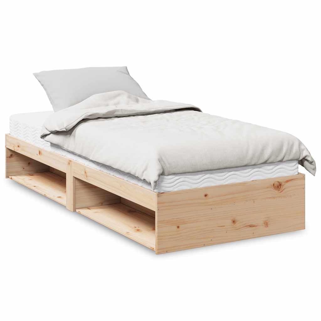 Lit de jour avec matelas 90x200 cm bois de pin massif - XIOS