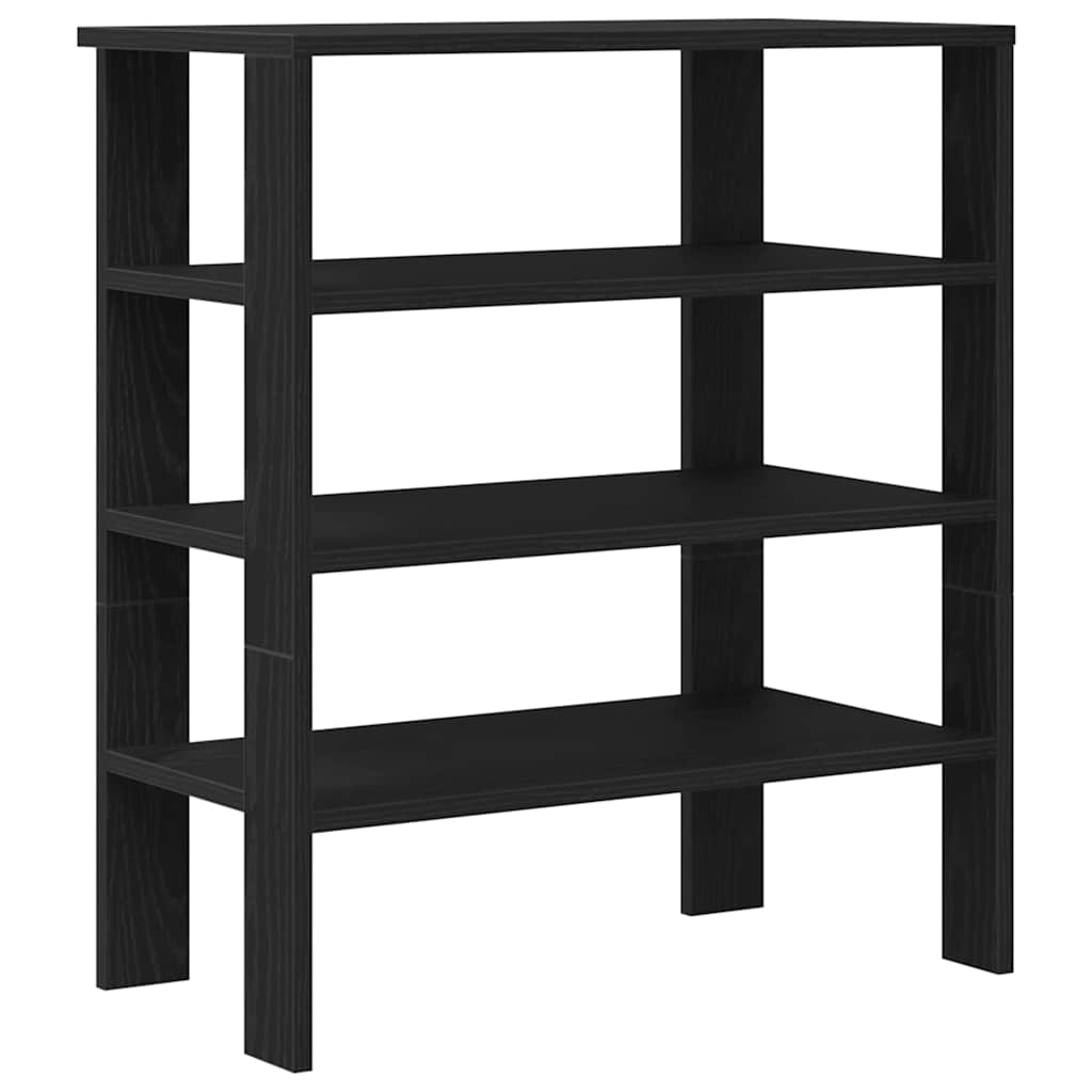 Étagère à chaussures noir 61x32x70 cm bois d'ingénierie - XIOS