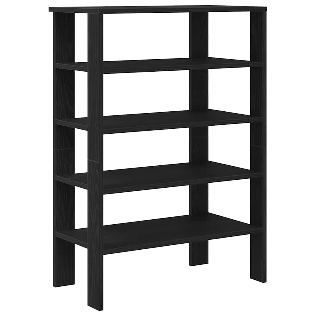 Étagère à chaussures noir 61x32x87,5 cm bois d'ingénierie - XIOS
