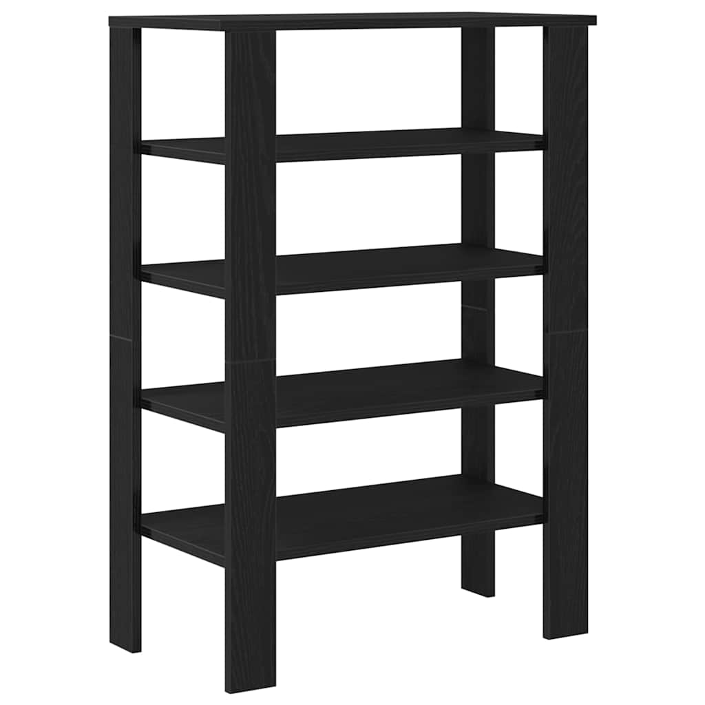 Étagère à chaussures noir 61x32x87,5 cm bois d'ingénierie - XIOS
