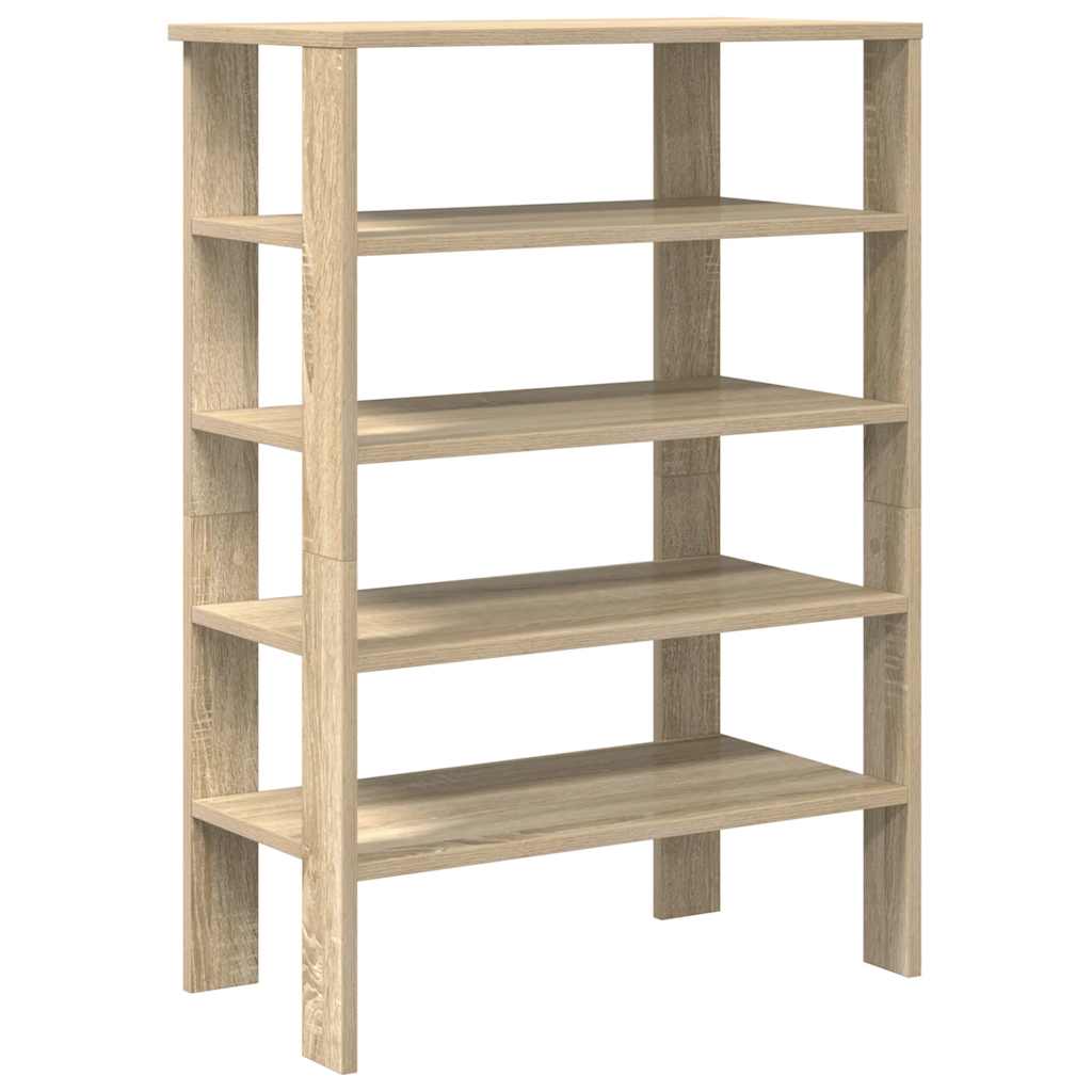 Étagère à chaussures chêne sonoma 61x32x87,5 cm bois ingénierie - XIOS