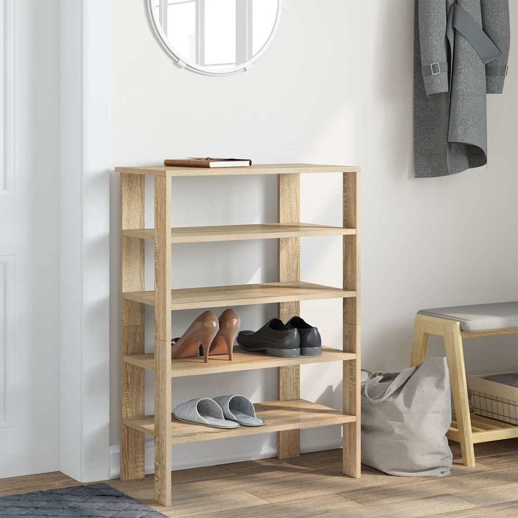 Étagère à chaussures chêne sonoma 61x32x87,5 cm bois ingénierie - XIOS